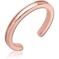 ROSE GOLD PVD COATED SURGICAL STEEL TOE RING