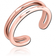 ROSE GOLD PVD COATED SURGICAL STEEL TOE RING