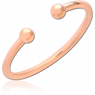 ROSE GOLD PVD COATED SURGICAL STEEL RING