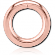 ROSE GOLD PVD COATED SURGICAL STEEL O RING PIERCING