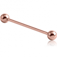 ROSE GOLD PVD COATED TITANIUM MICRO BARBELL PIERCING