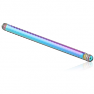 RAINBOW PVD COATED SURGICAL STEEL BARBELL PIN