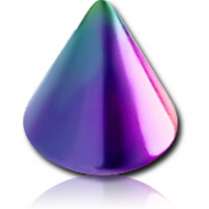 RAINBOW PVD COATED SURGICAL STEEL MICRO CONE PIERCING