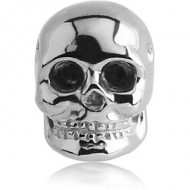 SURGICAL STEEL ATTACHMENT FOR BALL CLOSURE RING - SKULL PIERCING