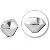 SURGICAL STEEL ATTACHMENT FOR BALL CLOSURE RING - DIAMOND PIERCING