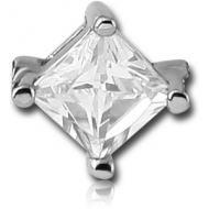 SURGICAL STEEL ATTACHMENT FOR BALL CLOSURE RING - RHOMBUS PIERCING