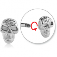 SURGICAL STEEL ATTACHMENT FOR 1.6 MM THREADED PIN - SKULL PIERCING