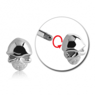 SURGICAL STEEL ATTACHMENT FOR 1.6 MM THREADED PINS - SKULL PIERCING