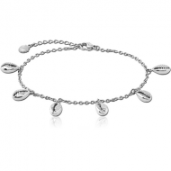 SURGICAL STEEL ANKLET - SHELL