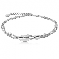 SURGICAL STEEL ANKLET - SHELL