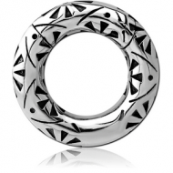 SURGICAL STEEL HINGED SEGMENT RING PIERCING