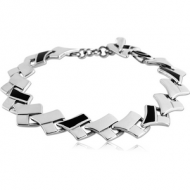 SURGICAL STEEL BRACELET WITH ONYX