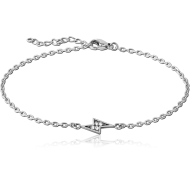 SURGICAL STEEL JEWELLED BRACELET