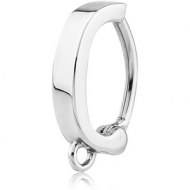 SURGICAL STEEL BELLY CLICKER - WITH HOOP PIERCING