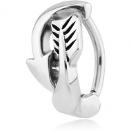 SURGICAL STEEL BELLY CLICKER - ARROW PIERCING