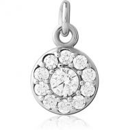 SURGICAL STEEL JEWELLED CHARM