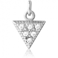 SURGICAL STEEL JEWELLED CHARM