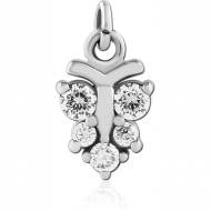 SURGICAL STEEL JEWELLED CHARM