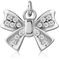 SURGICAL STEEL JEWELLED CHARM