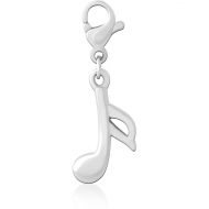 SURGICAL STEEL CHARM WITH LOBSTER LOCKER