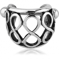 SURGICAL STEEL CARTILAGE SHIELD - INFINITIES PIERCING