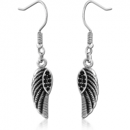 SURGICAL STEEL EARRINGS PAIR - WINGS
