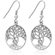 SURGICAL STEEL EARRINGS PAIR - TREE OF LIFE