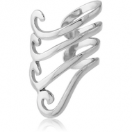 SURGICAL STEEL EAR CUFF - CURVED LINES