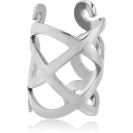 SURGICAL STEEL EAR CUFF - CURVED LINES