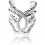 SURGICAL STEEL EAR CUFF - CURVED LINES