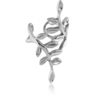 SURGICAL STEEL EAR CUFF - LEAFS