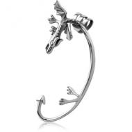 SURGICAL STEEL EAR CUFF - LEFT - DRAGON