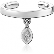 SURGICAL STEEL JEWELLED EAR CUFF