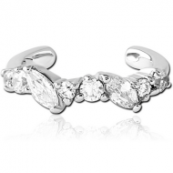 SURGICAL STEEL JEWELLED EAR CUFF