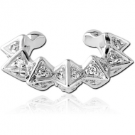 SURGICAL STEEL JEWELLED EAR CUFF