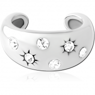SURGICAL STEEL JEWELLED EAR CUFF