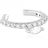 SURGICAL STEEL JEWELLED EAR CUFF