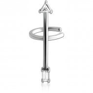 SURGICAL STEEL JEWELLED EAR CUFF