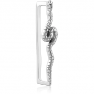 SURGICAL STEEL JEWELLED EAR CUFF