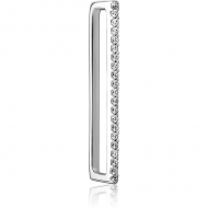 SURGICAL STEEL JEWELLED EAR CUFF