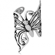 SURGICAL STEEL EAR CUFF - BUTTERFLY