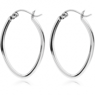 SURGICAL STEEL WIRE HOOP EARRINGS