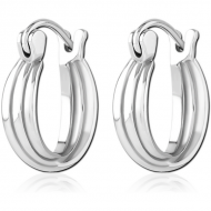 SURGICAL STEEL HOOP EARRINGS