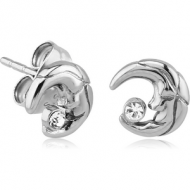 SURGICAL STEEL EAR STUDS PAIR