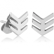 SURGICAL STEEL EAR STUDS PAIR