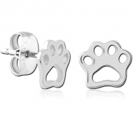 SURGICAL STEEL EAR STUDS - PAW