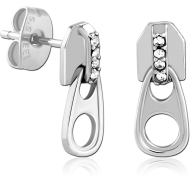 SURGICAL STEEL EAR STUDS PAIR