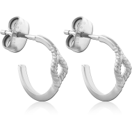 SURGICAL STEEL EAR STUDS PAIR