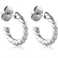 SURGICAL STEEL EAR STUDS PAIR