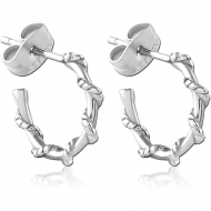 SURGICAL STEEL EAR STUDS PAIR